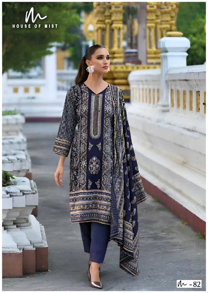 Ghazal Vol 9 By House Of Mist Printed Cotton Dress Material Exporters In India